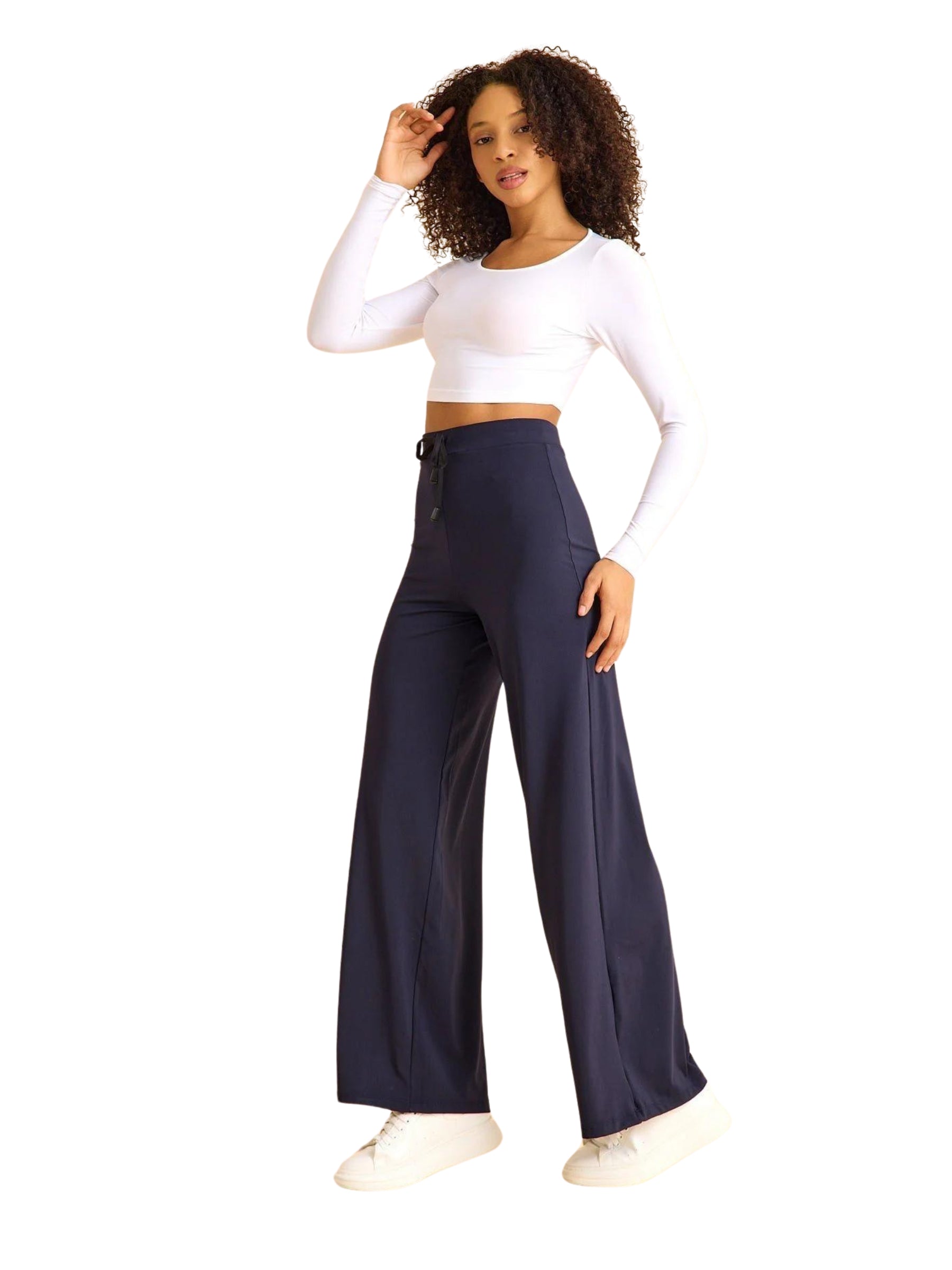 447 Pantaloni da yoga Mumbai in blu navy