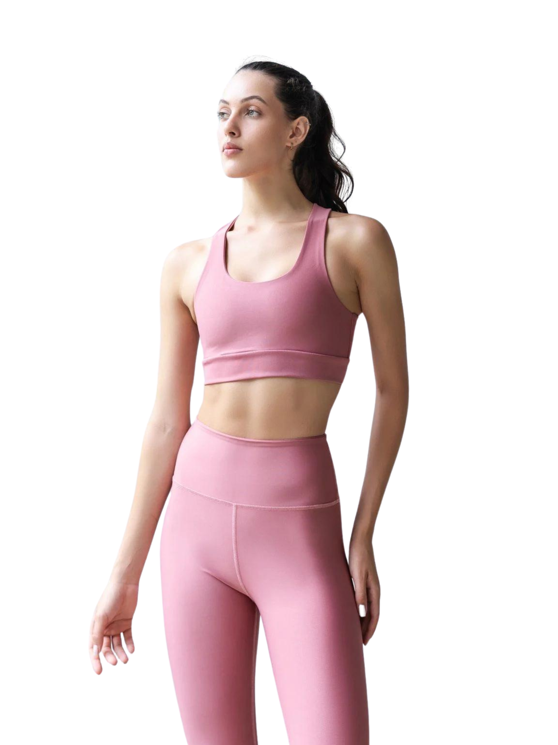 4722 Capri Leggings in Dark Rose