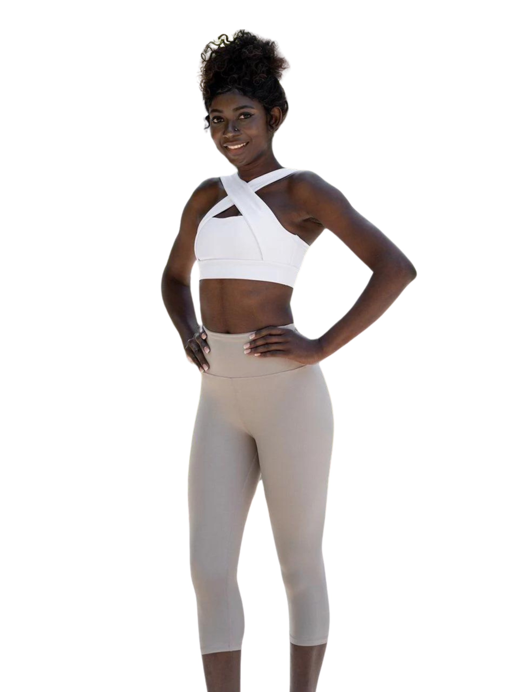 4723 Capri leggings in beige