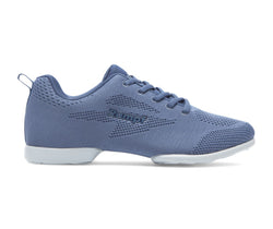 Rumpf 1567 Zuma Tanzsneaker: Blau mit Hightech-Mesh, PU-Sohle und Schnürverschluss.