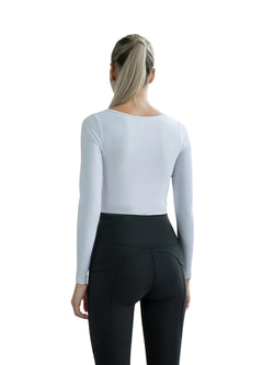 092 Long sleeve top in white