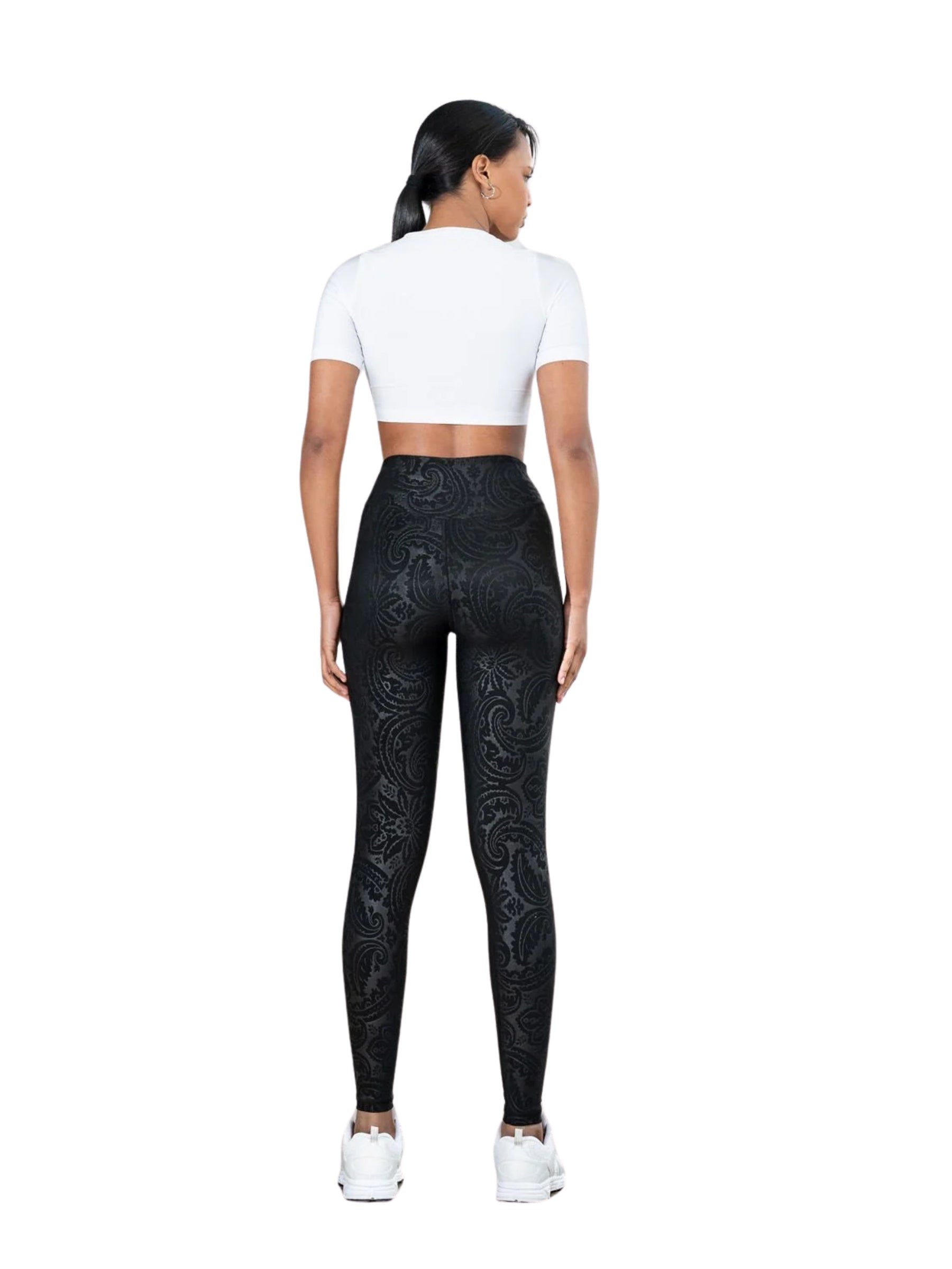 467 Bilboa Leather Look Leggings in Schwarz