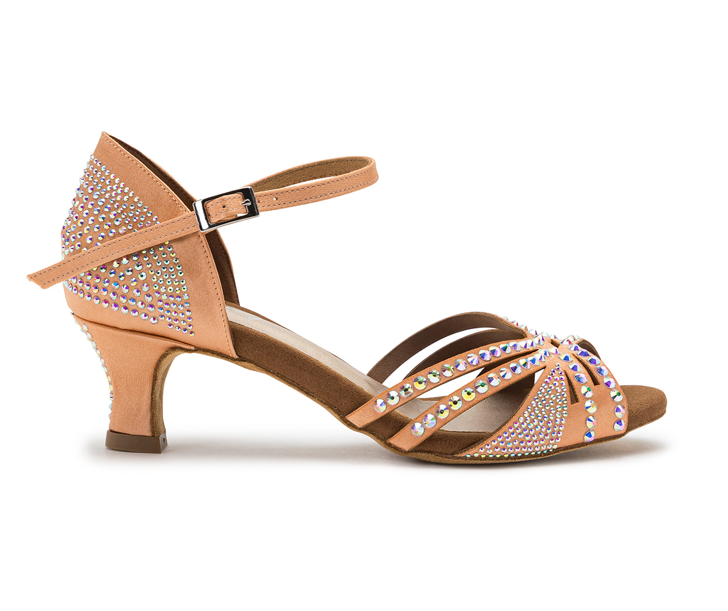 Zapatos de baile DQ L3M en color carne con strass