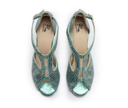 ESP11 dance shoes in turquoise