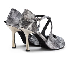 Orion dance shoes in silver