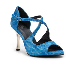 Zapatos de baile de Orion en jeans azules