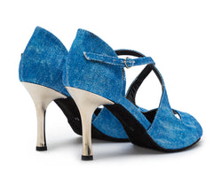 Zapatos de baile de Orion en jeans azules