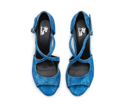 Orion Tanzschuhe in Blau Jeans