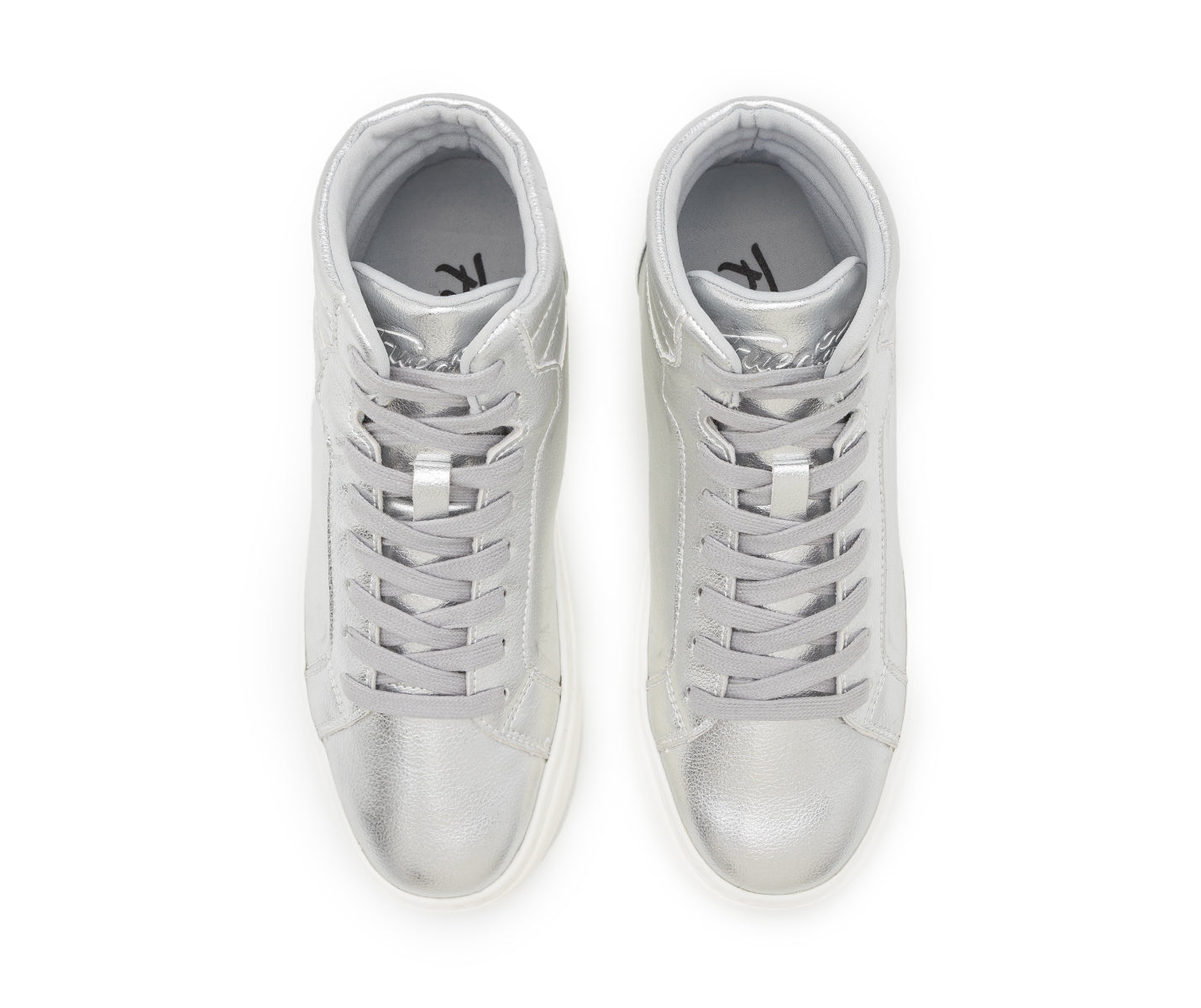 Fuego High-Top Dance Sneakers in silver