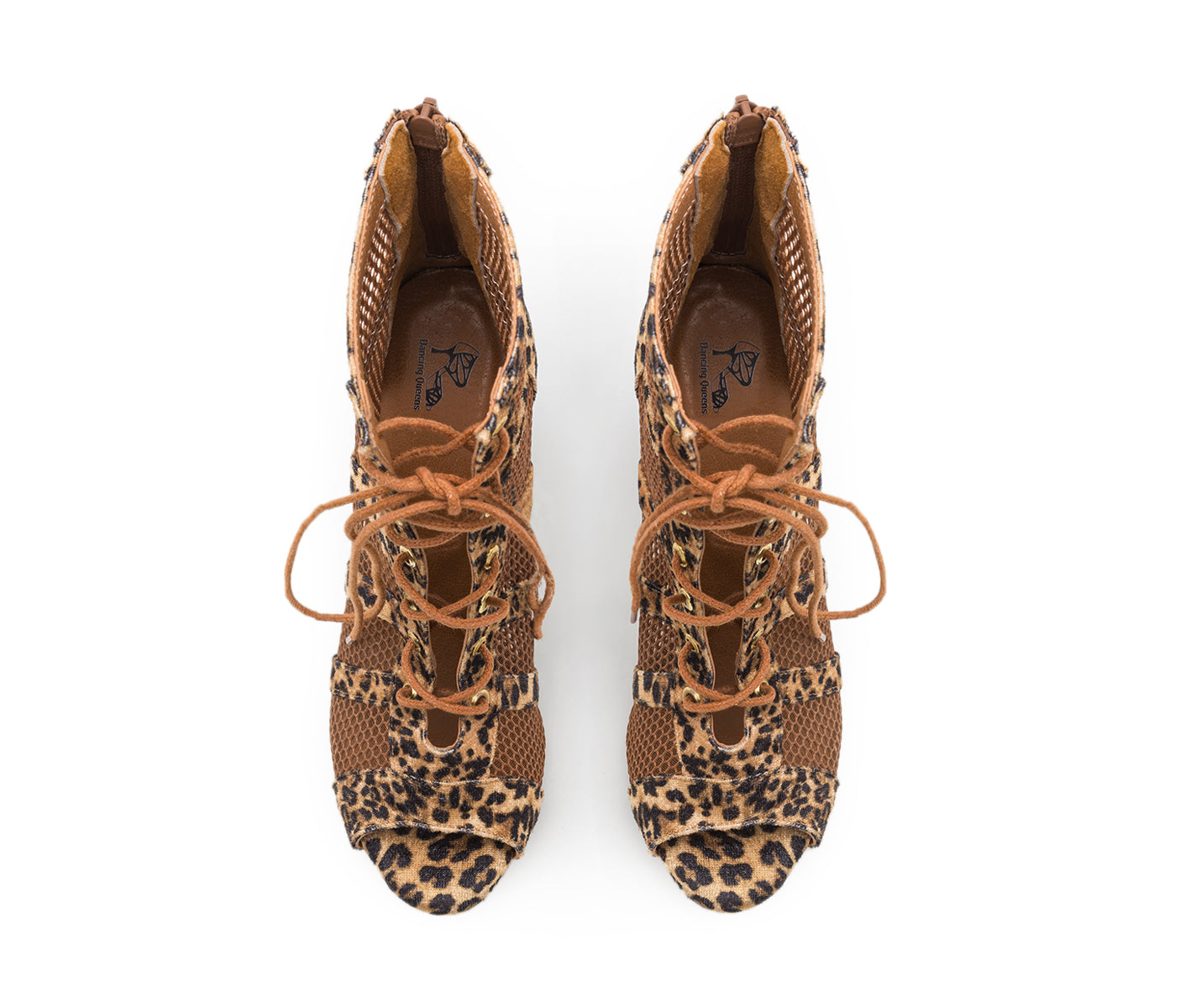 Tuttle Dance Shoes in Camel Leopard