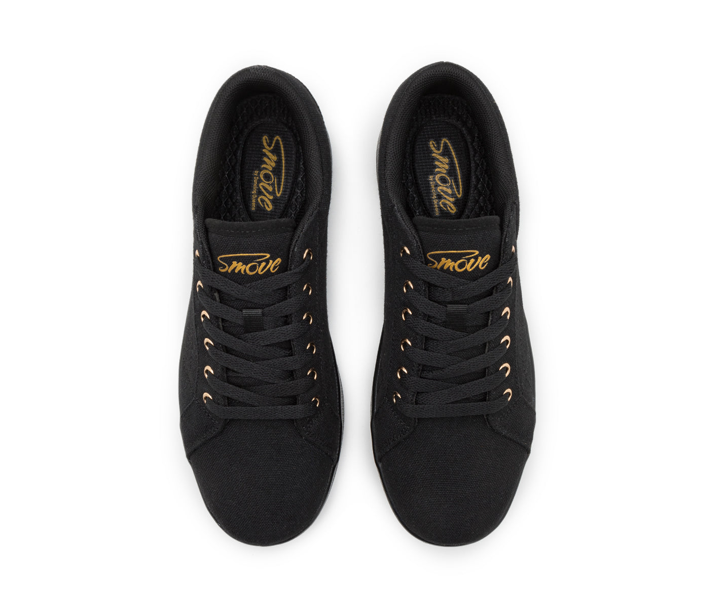 Smove Dance Sneaker in nero con suola nera