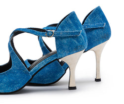 Orion tanzschuhe in jeans blu