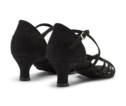 205 chaussures de danse en daim noir