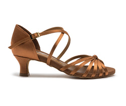 205 dance shoes in satin tan