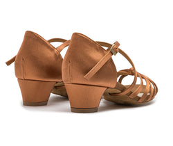 205 scarpe da ballo in satin tan