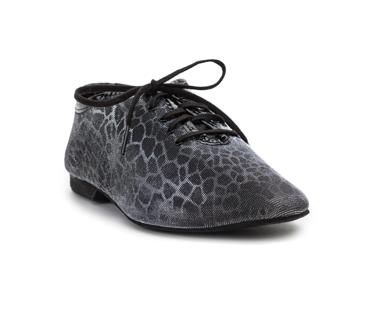 550 / J03 Chaussures de danse en noir / argent