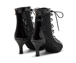 Halley Heels Dance Dance Shoes en negro Lack