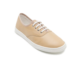 Smove Dance Sneaker in beige leather