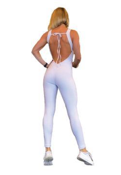 1609 Full body jumpsuit in white