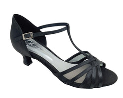 705 Tanzschuhe in Black Satin