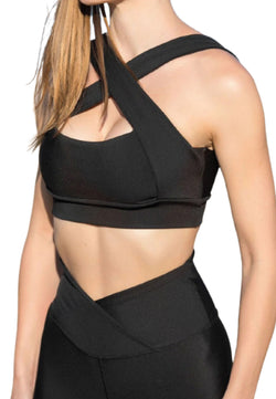 187 Decoltée Sport Bra en noir