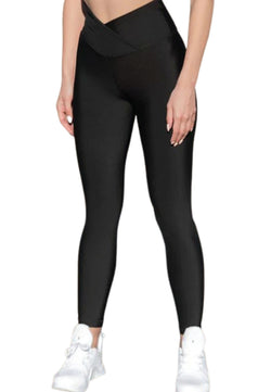 1033 Leggings a vita alta in nero