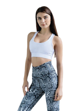 280 leggings extra de cintura alta en serpiente gris