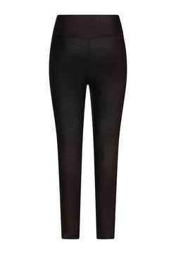 922 Leggings in pelle in nero in nero