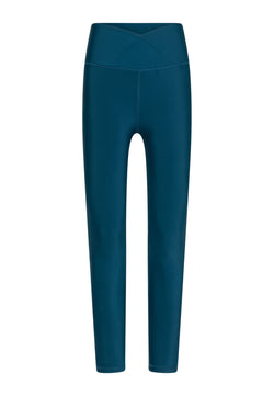 1096 Ve Waist Leggings in petrol blue