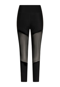 1005 Tulle Detailed leggings de sport en noir