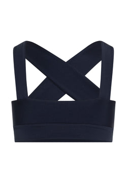 200 Decoltée Spor Bra in Navy Blue