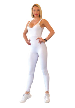 1609 Full Body Jumpsuit in White