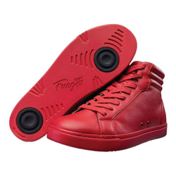 Fuego High-Top Dance Sneakers en rojo