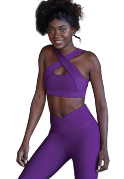 1042 Leggings extra de cintura alta en Violet