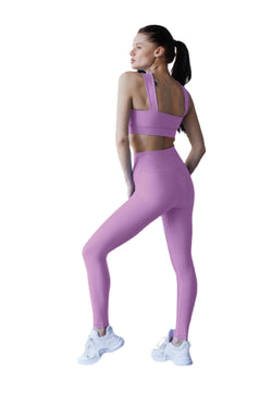 1044 Leggings de cintura extra alta en morado