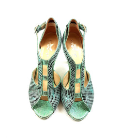 ESP11 dance shoes in turquoise