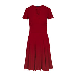 RU5751 Augusta Short arm dress in red