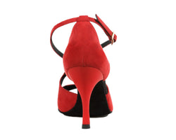 736 dance shoes in red suede