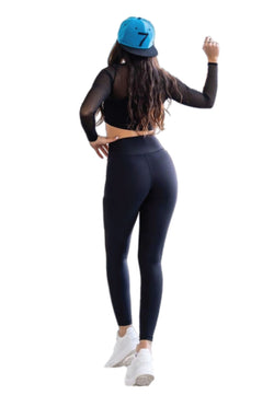 1017 Leggings deportivos detallados en negro