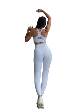 314 Winter high waist leggings in white