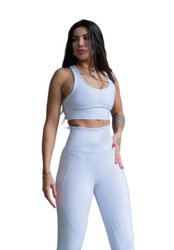 314 winter high waist leggings in white