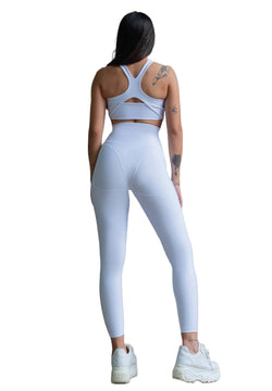 314 Leggings d'hiver taille haute en blanc