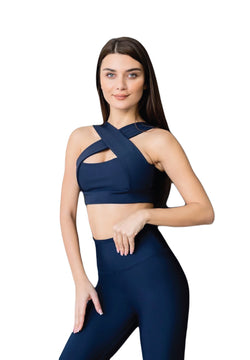 296 extra high waist leggings in navy blue