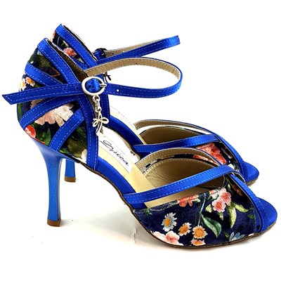 Scarpe da ballo Naos a fiori blu