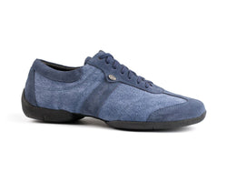 PD Pietro Scarpe da street dance in denim con suola da ginnastica