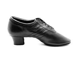 PD008 Chaussures de danse premium en cuir noir