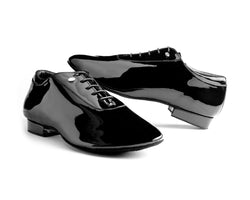 PD020 PREMIUM Chaussures de danse en cuir verni noir