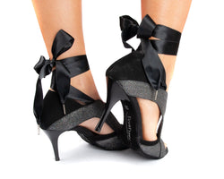 PD603 dance shoes in Bright Black