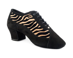 PD703 Chaussures de danse en nubuck noir Tiger