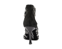 PD804 B Tanzschuhe in Black/White Snake